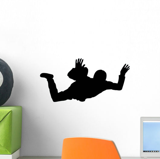 Sky Diving Silhouette Wall Decal
