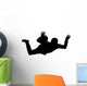Sky Diving Silhouette Wall Decal