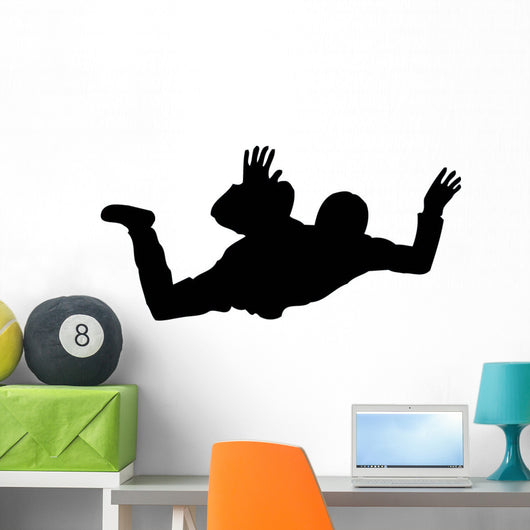 Sky Diving Silhouette Wall Decal