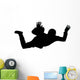 Sky Diving Silhouette Wall Decal