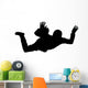 Sky Diving Silhouette Wall Decal