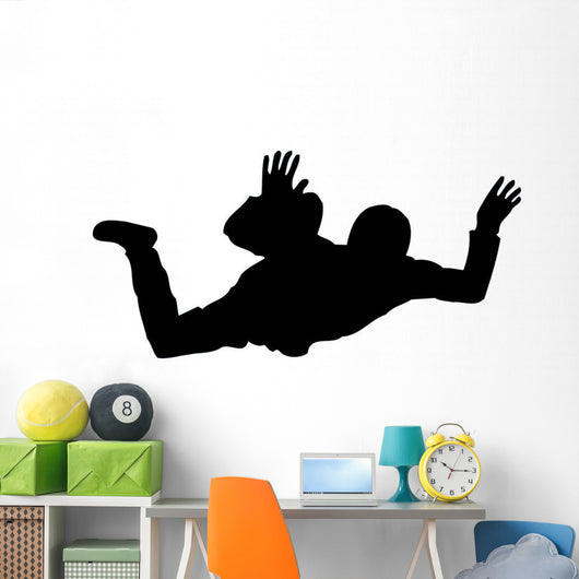 Sky Diving Silhouette Wall Decal