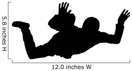 Sky Diving Silhouette Wall Decal