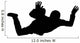 Sky Diving Silhouette Wall Decal