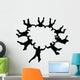 Sky Diving Silhouette Wall Decal