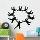 Sky Diving Silhouette Wall Decal