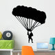 Sky Diving Silhouette Wall Decal