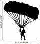 Sky Diving Silhouette Wall Decal
