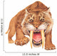 Smilodon Growling Wall Decal