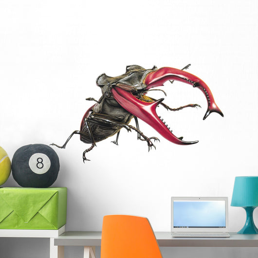 Stag Beetle Climbing Wall Decal