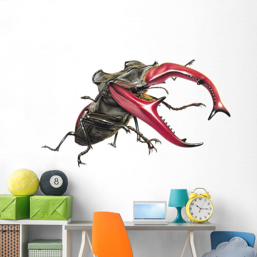 Stag Beetle Climbing Wall Decal