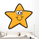 Cute Little Yellow Starfish Wall Decal