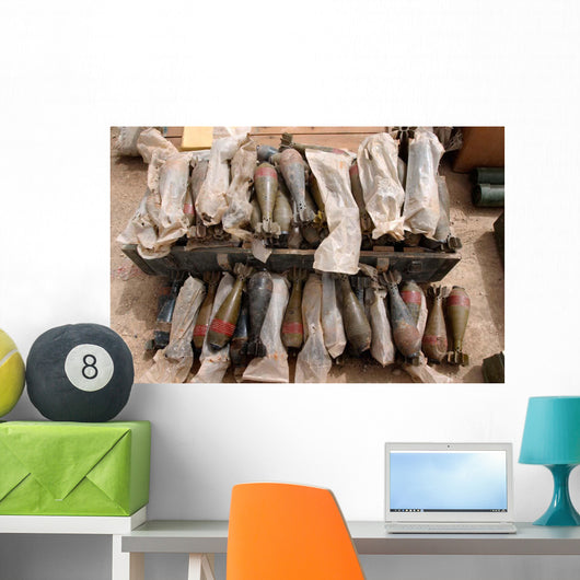 Group Mortar Rounds Wall Decal