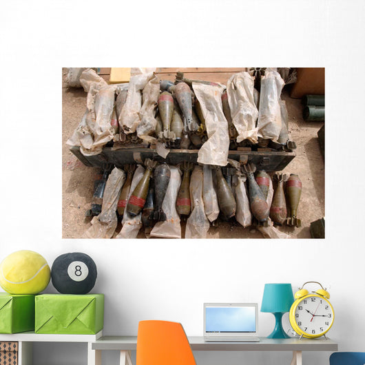 Group Mortar Rounds Wall Decal