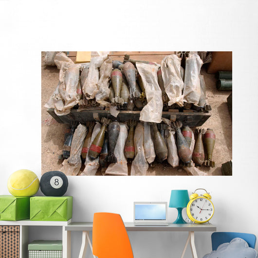 Group Mortar Rounds Wall Decal