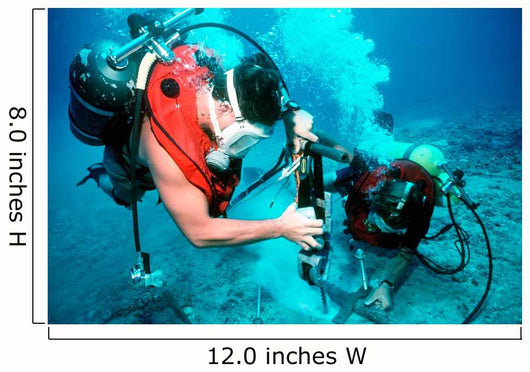 Divers Work to Repair Wall Decal