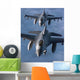 Two F-16 Fighting Falcons Wall Decal