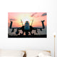 Sun Rises F A-18 Wall Decal