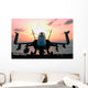 Sun Rises F A-18 Wall Decal