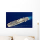 Sea with Uss Belleau Wall Decal