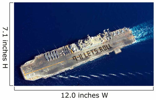 Sea with Uss Belleau Wall Decal