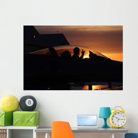 F-16 Fighting Falcon Fighter Wall Decal