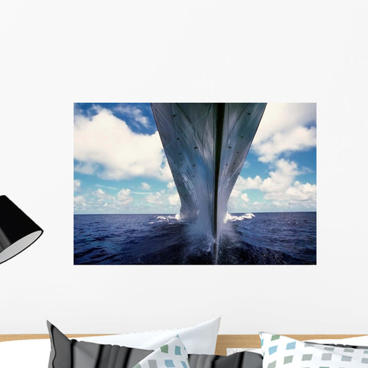 Water-level Bow Battleship Uss Wall Decal