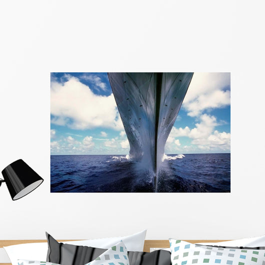 Water-level Bow Battleship Uss Wall Decal