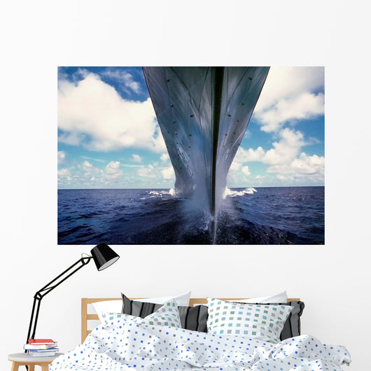 Water-level Bow Battleship Uss Wall Decal