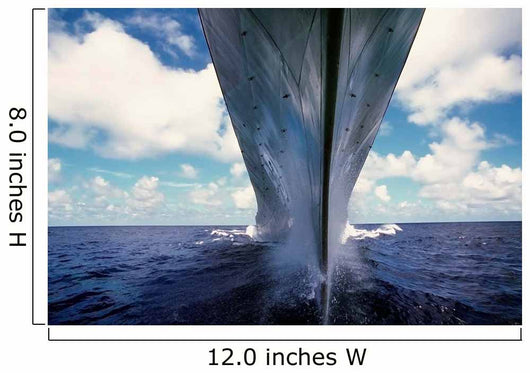 Water-level Bow Battleship Uss Wall Decal