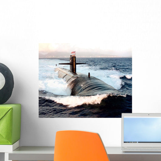 Starboard Bow Attack Submarine Wall Decal