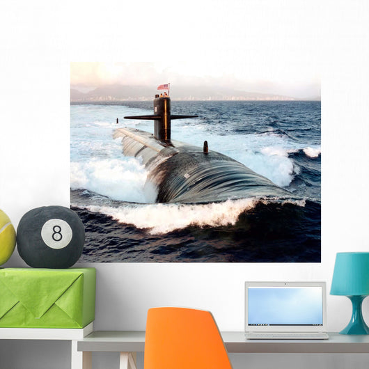 Starboard Bow Attack Submarine Wall Decal