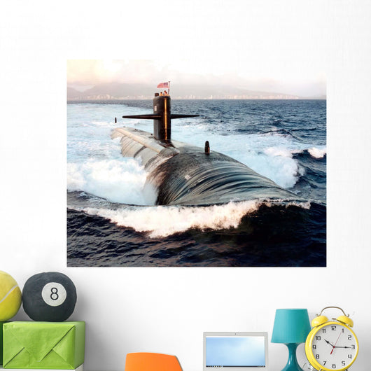 Starboard Bow Attack Submarine Wall Decal