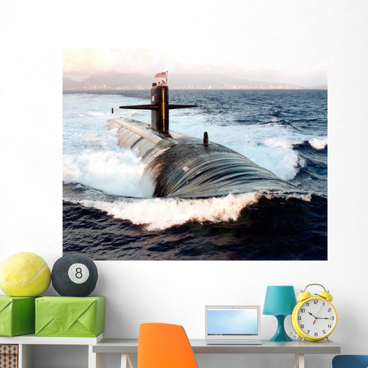 Starboard Bow Attack Submarine Wall Decal