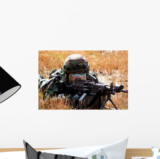 Airman Takes up Firing Wall Decal