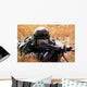 Airman Takes up Firing Wall Decal