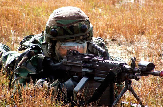 Airman Takes up Firing Wall Decal
