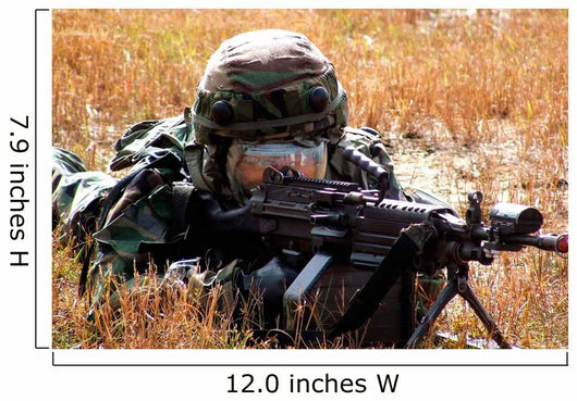Airman Takes up Firing Wall Decal