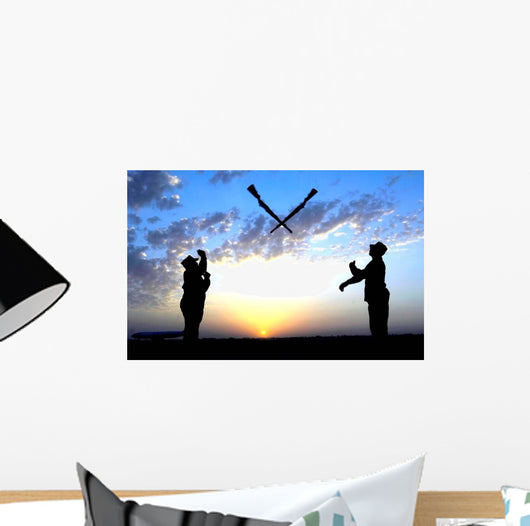 Two Staff Sergeants Perform Wall Decal