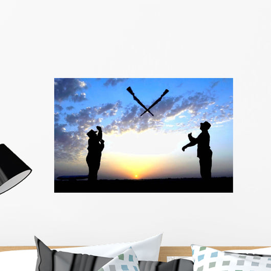 Two Staff Sergeants Perform Wall Decal