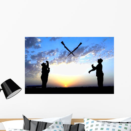 Two Staff Sergeants Perform Wall Decal