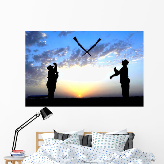 Two Staff Sergeants Perform Wall Decal