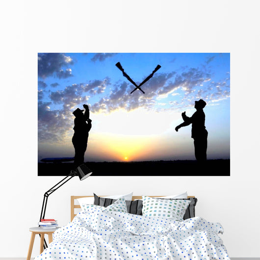 Two Staff Sergeants Perform Wall Decal