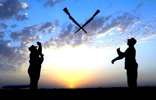 Two Staff Sergeants Perform Wall Decal