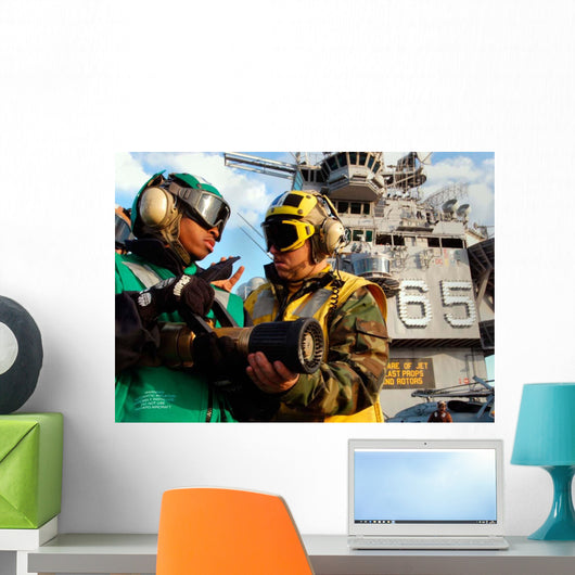 Airman Receives Proper Fire Wall Decal