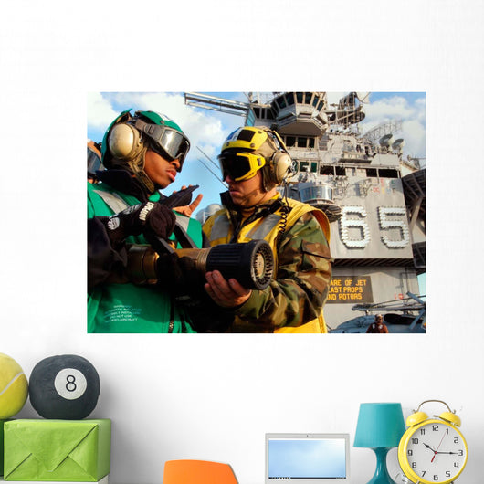 Airman Receives Proper Fire Wall Decal