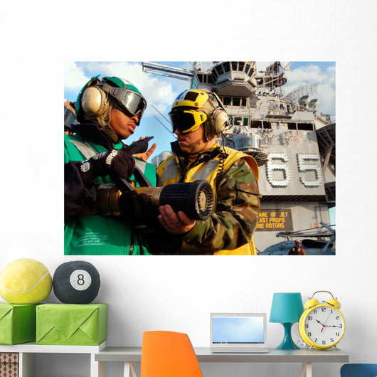 Airman Receives Proper Fire Wall Decal