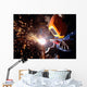 Hull Technician Practices Cutting Wall Decal
