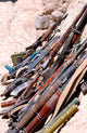 Various Weapons Ammunition and Wall Decal