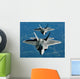 Two F-15's Fly Formation Wall Decal